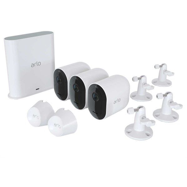 Arlo Pro 3 2K HDR 家庭安防系统 3摄+Hub套装
