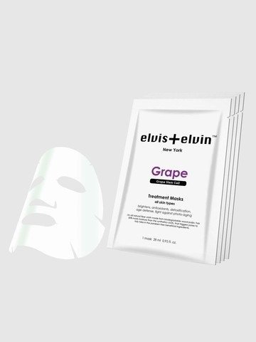 elvis+elvin Grape Stem Cell Mask (4 pieces box)