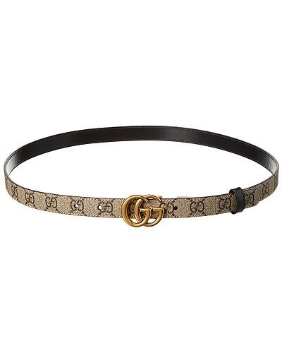 GG Marmont Thin Reversible GG Supreme Canvas & Leather Belt