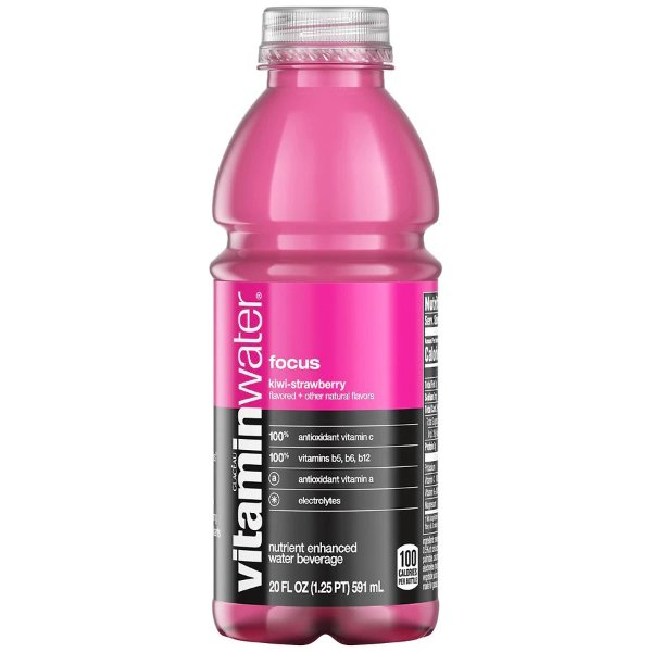 Vitaminwater 奇异果草莓口味无糖电解质水 20oz