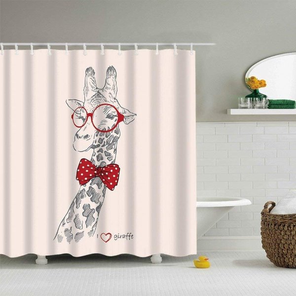 Art Fabric Bathroom Shower Curtain Decor, Shower Curtain Fabric, Art 3D Art Printing Art Bath Shower Curtain,Polyester Waterproof Bathroom Accessories with Hooks,70x70 Inch,