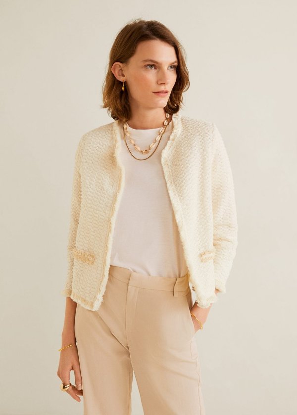 Tweed cotton jacket - Women | OUTLET USA