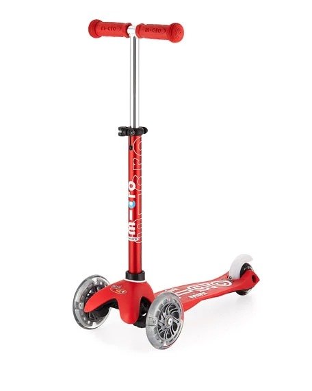 Mini Deluxe Light-Up Scooter, Red