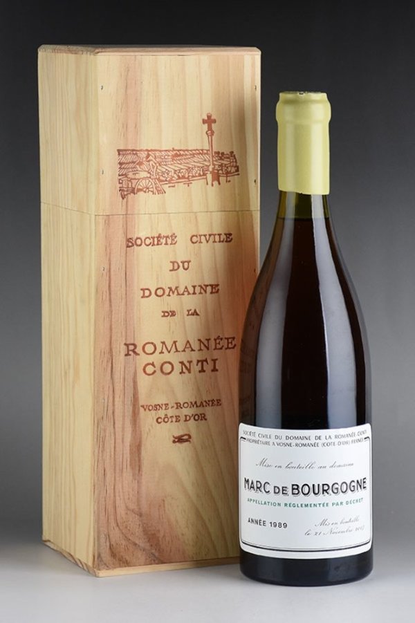 [1989] 渣酿白兰地 罗曼尼康帝酒庄Marc de Bourogone 700ml木盒装