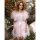 Pink Willow Wanderer Feather Embellished Tulle Dress | AlexandAlexa