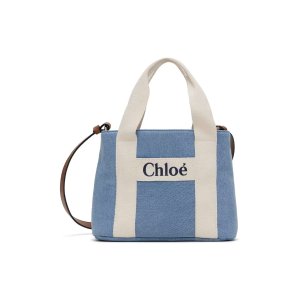 ChloeKids Blue Printed Denim Bag