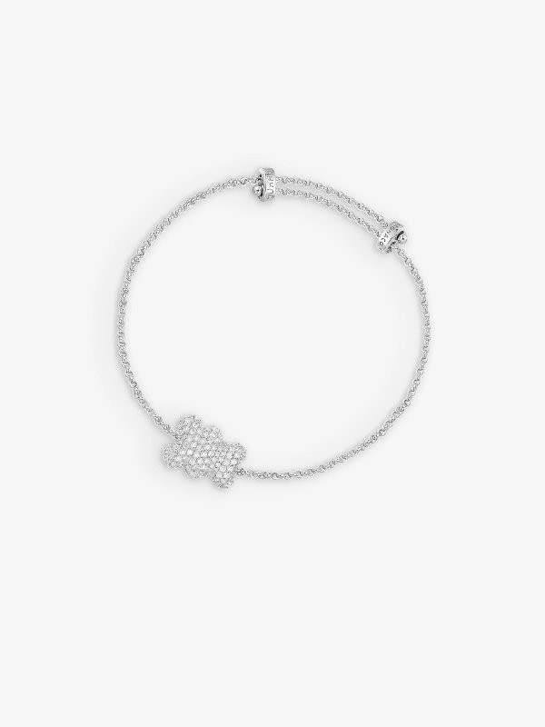Baby Snow Yummy Bear sterling-silver and cubic zirconia bracelet