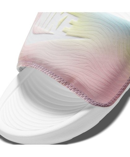 Pure Violet & White Logo Victori One Slide - Women