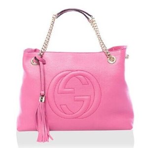 Gucci Soho Leather Shoulder Bag, Pink @ MYHABIT