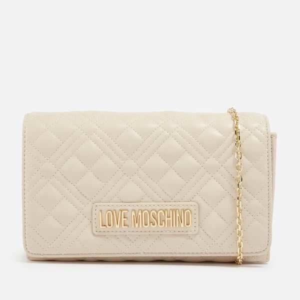 Classic Quilted Faux Leather Crossbody Bag