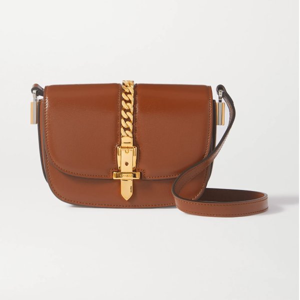 Sylvie 1969 mini chain-embellished leather shoulder bag