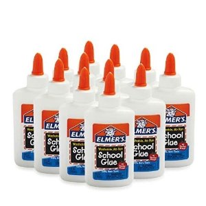 Elmer's Liquid School Glue, Washable, 4 Ounces Each , 12 Count