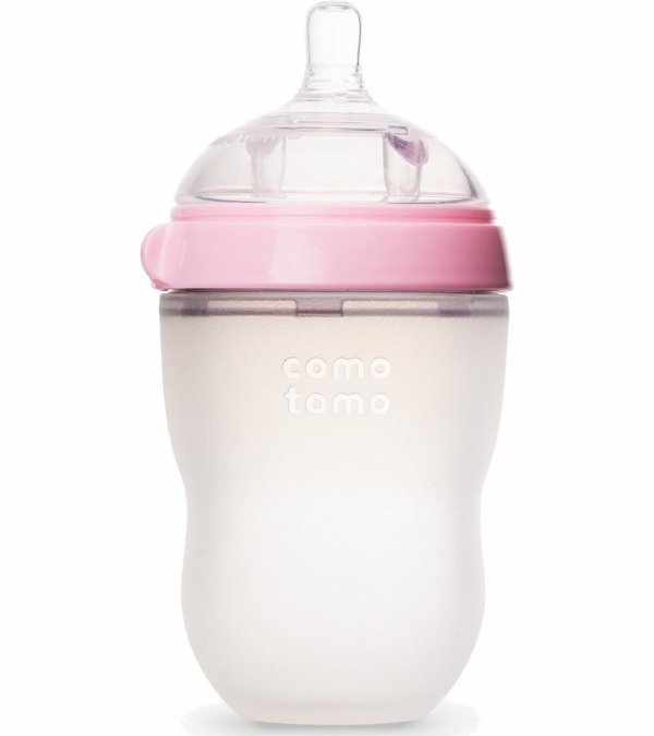 Natural Feel Baby Bottle - 8 oz - Pink