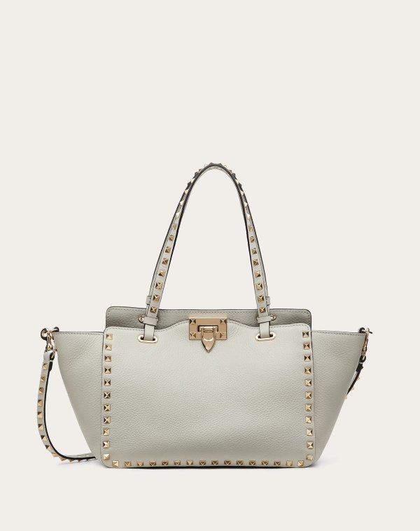 SMALL ROCKSTUD GRAINY CALFSKIN BAG for Woman | Valentino Online Boutique