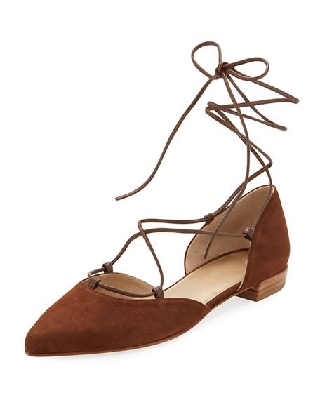 Gilligan Lace-Up d'Orsay Flat