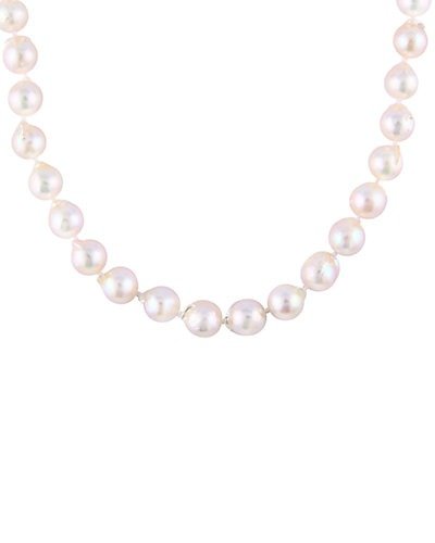 14K 9-10mm Akoya Pearl Necklace