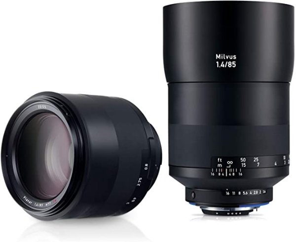 Milvus 85mm f/1.4 Full Frame Camera Lens for Nikon F-Mount ZF.2, Black