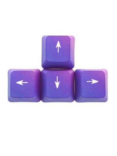 渐变紫色风格4pcs 方向键键帽