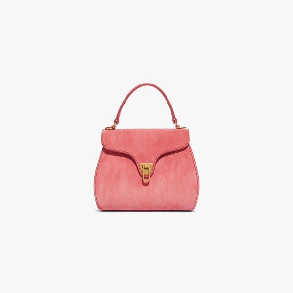 Marvin Suede Mini in Bouganville - Women's Suede Minibag | Coccinelle