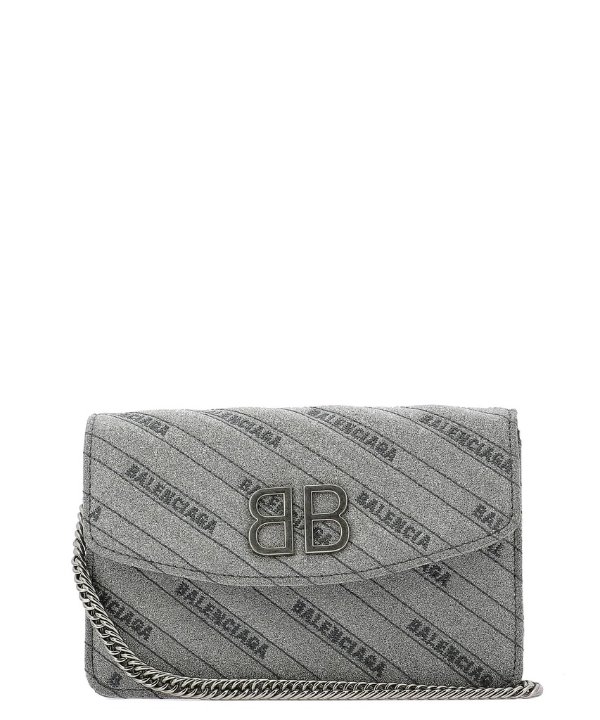 BB Chain Wallet Glitter Bag