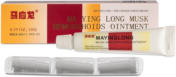 Mayinglong Musk Hemorrhoids Ointment Cream - 3PK (US English Label)
