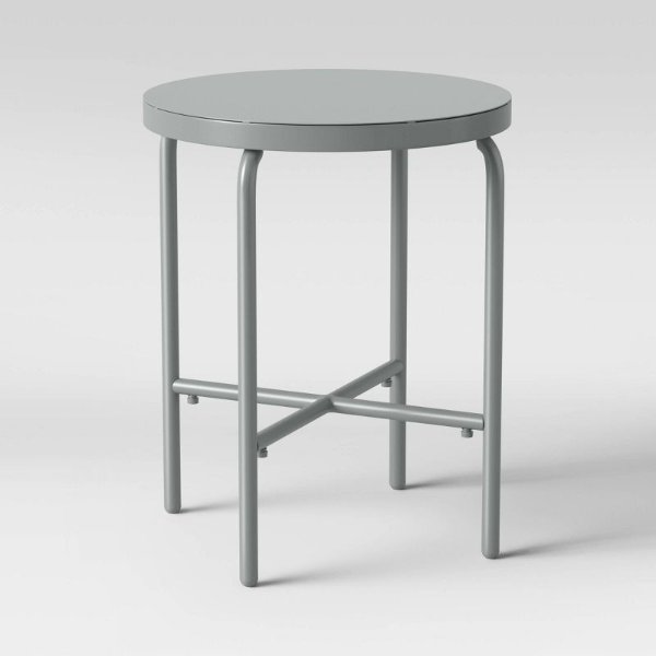 Fisher Metal Patio Accent Table 