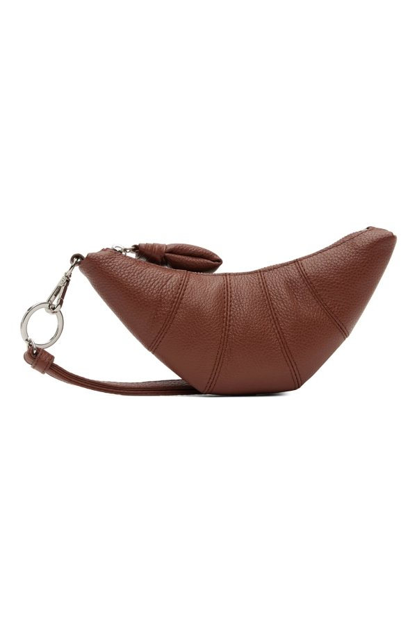 Brown Croissant Coin Pouch
