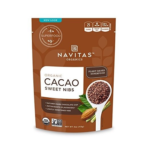 Cacao Sweet Nibs, 4 oz. Bag — Organic, Non-GMO, Gluten-Free