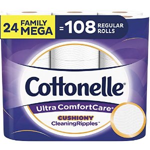 Cottonelle Ultra ComfortCare Toilet Paper 24 Family Mega Rolls
