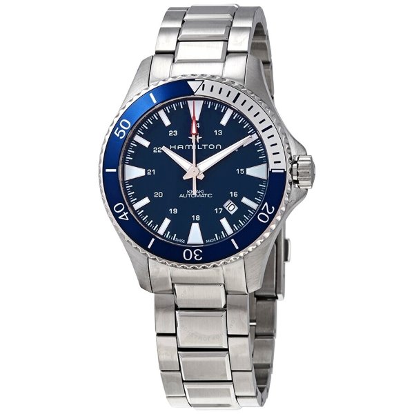 Khaki Navy Scuba Automatic Blue Dial Men's Watch H82345141