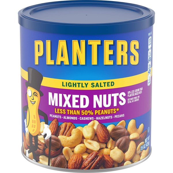 Mixed Nuts, Mixed Nuts (Lightly Salted), 15 Ounce (Pack of 3)