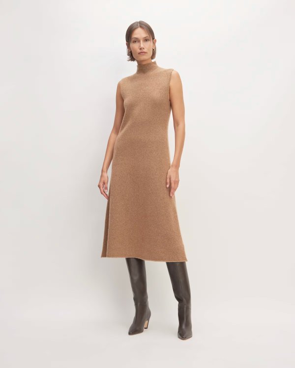 The Cozy-Stretch Sleeveless Midi Dress