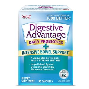 Digestive Advantage IBS Probiotics For Digestive Health & Intensive Bowel Support 96ct Capsules