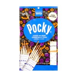 Pocky Cookies and Cream Covered Biscuit Sticks 9 Packs 129.6g Halloween Limited Edition