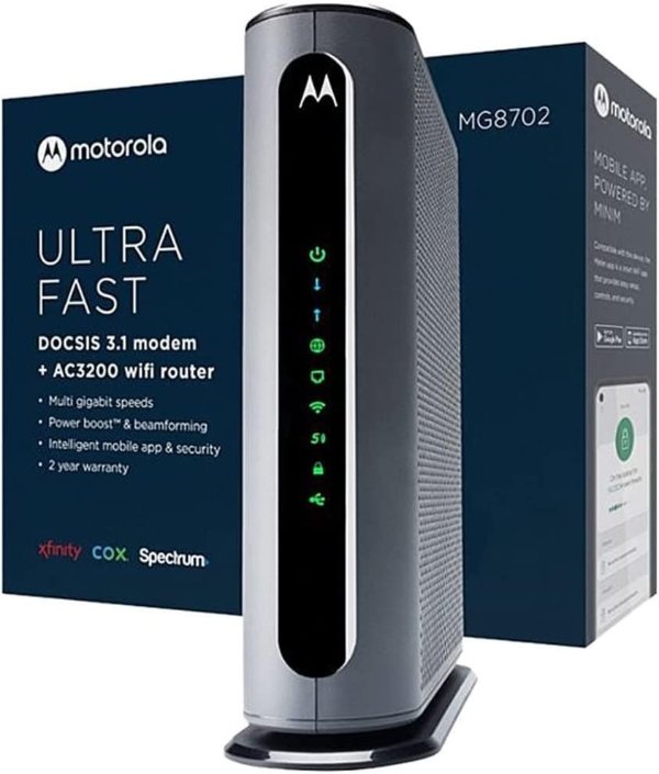 MG8702 | DOCSIS 3.1 Cable Modem + Wi-Fi Router AC3200
