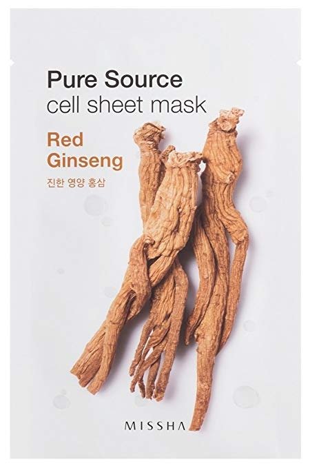 MISSHA Pure Source Cell Sheet Mask (Red Ginseng) 10 sheets