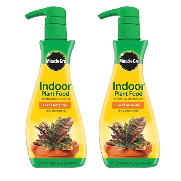 Indoor Plant Food (Liquid), 8 oz., Instantly Feeds All Indoor Houseplants Including Edibles, 2-Pack