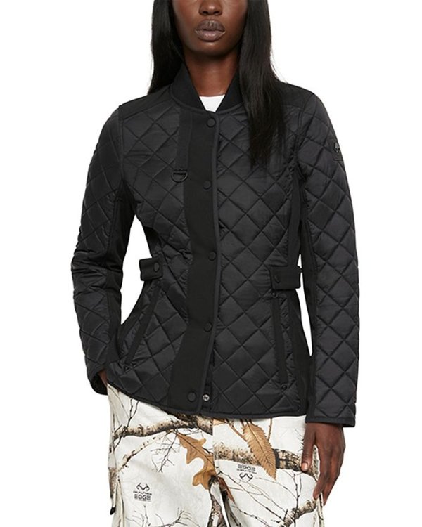 Riis Mixed Media Quilted Jacket