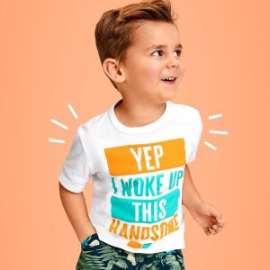 Children's Place 儿童T恤新款$4.99封顶，多数全棉