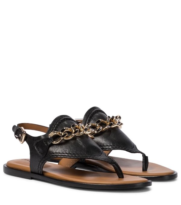 Mahe leather thong sandals