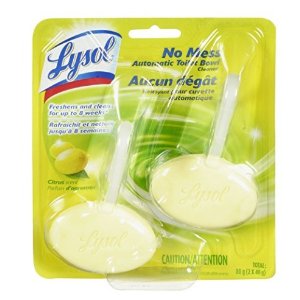 Lysol 自动洁厕剂, 柠檬香, 2只装