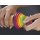 20085 Adjustable Rolling Pin with Removable Rings, Multicolored