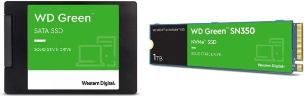 WD Green SN350 NVMe 1TB + 2.5吋 1TB固态硬盘