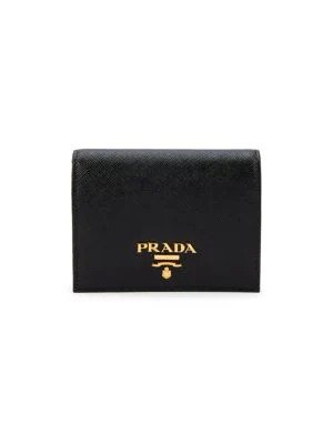 Logo Saffiano Leather Bifold Wallet