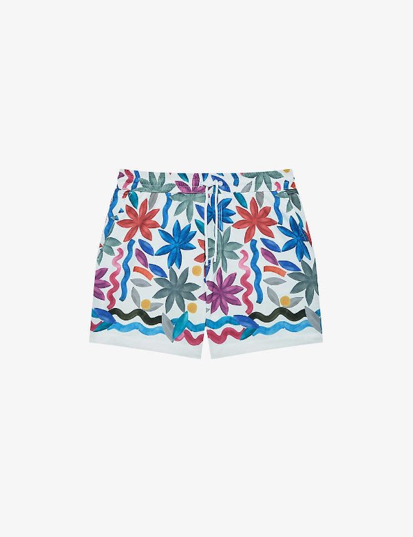 REISS Arizona recycled polyester-blend swim shorts