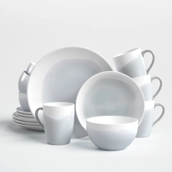 Ray Earthenware Dinnerware Set - Service for 4