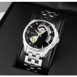 Hamilton Men's HML-H32565135 Jazzmaster Black Dial Watch