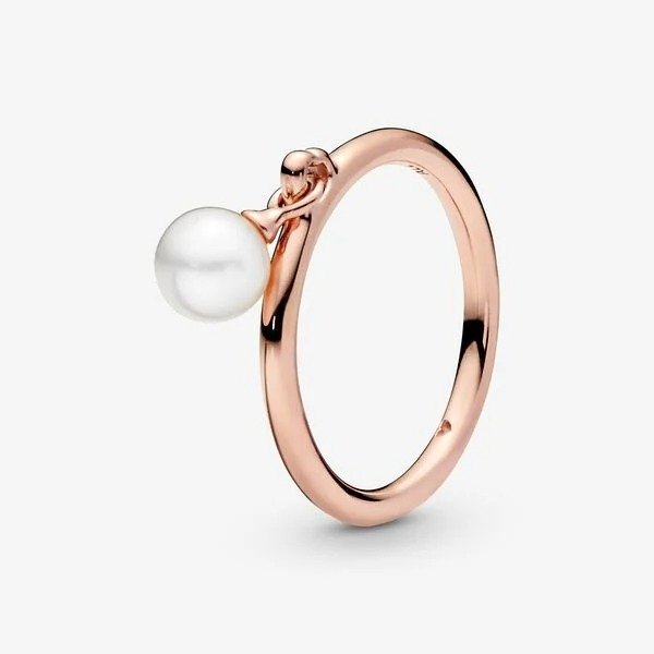 Dangling Freshwater Cultured Pearl Ring - FINAL SALE
