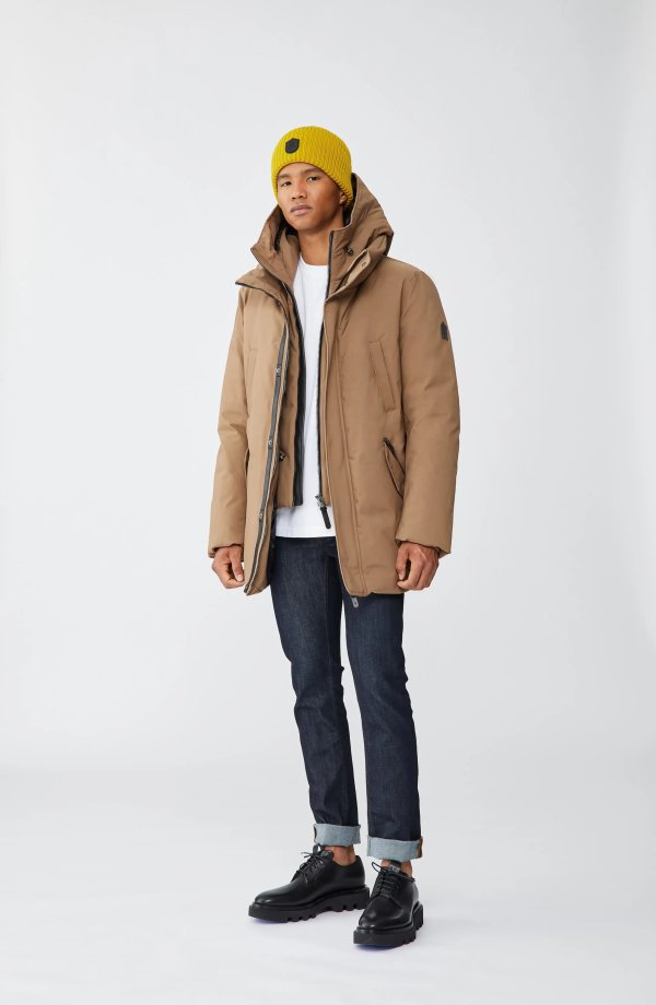 Edward Water Repellent Down Parka with Removable Bib