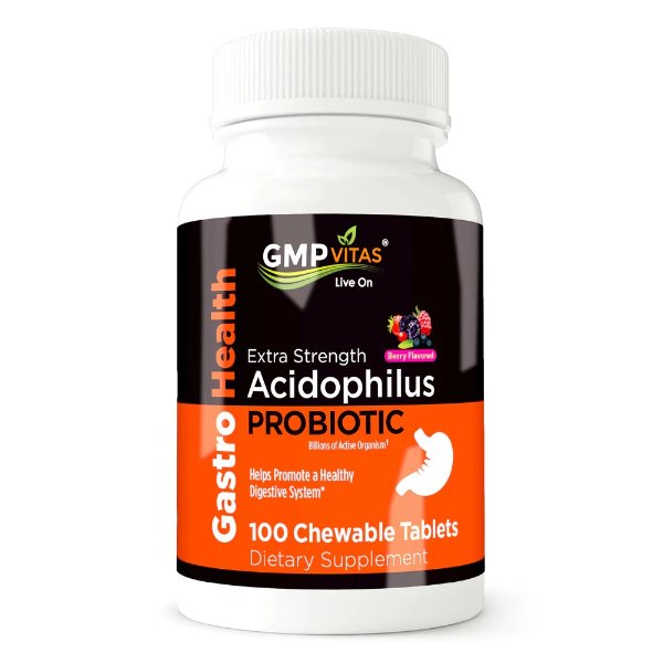 ® Extra Strength Probiotic Acidophilus 100 Chewable Tablets